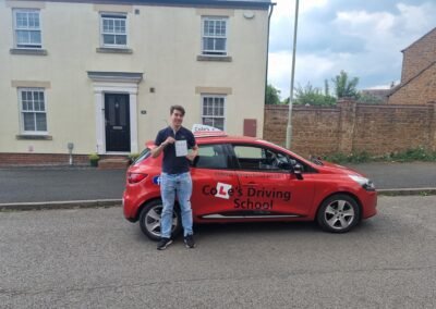 image of Alex who passed his driving test first time in Banbury with Cole's Driving School